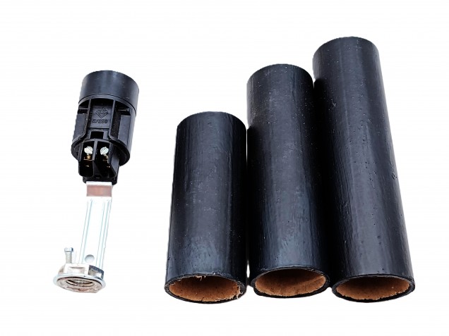 Candle Tube Sleeve black plain card And Lamp Holder E14