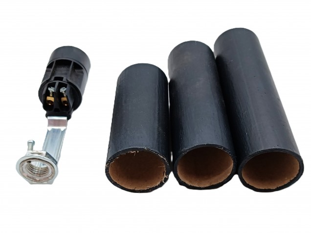 Candle Tube Sleeve black plain card And Lamp Holder E14