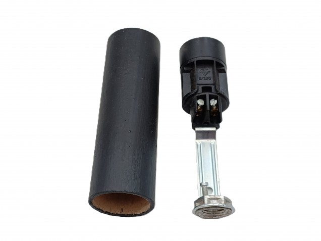 Candle Tube Sleeve black plain card And Lamp Holder E14