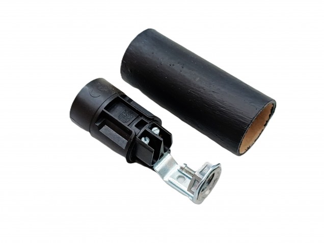 Candle Tube Sleeve black plain card And Lamp Holder E14