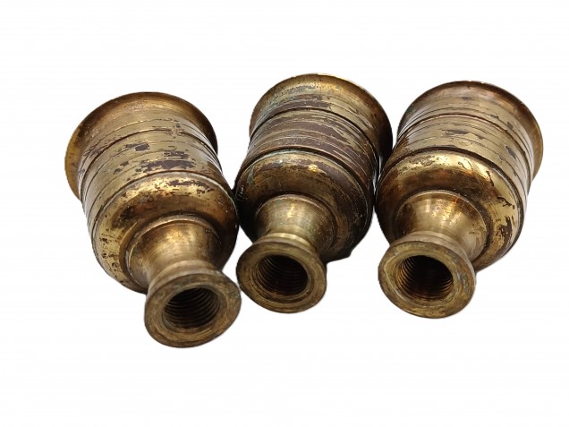 Antique brass chandelier candle cups pack of 3