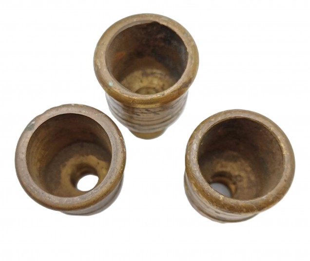 Antique brass chandelier candle cups pack of 3