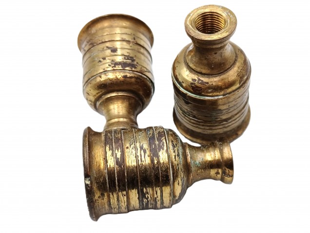 Antique brass chandelier candle cups pack of 3