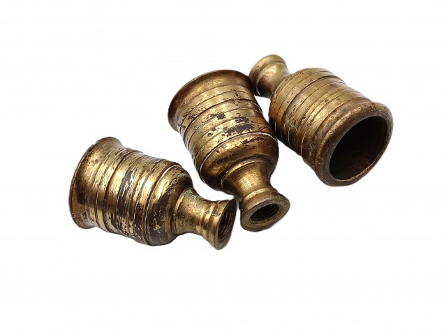 Antique brass chandelier candle cups pack of 3