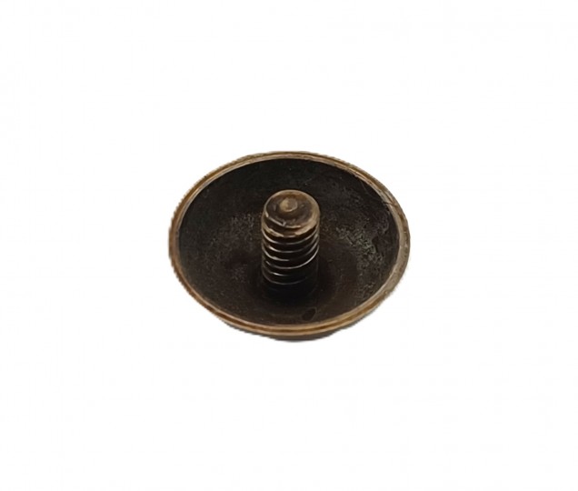 2 inch screws with dome caps in antique brass 13mm head 
