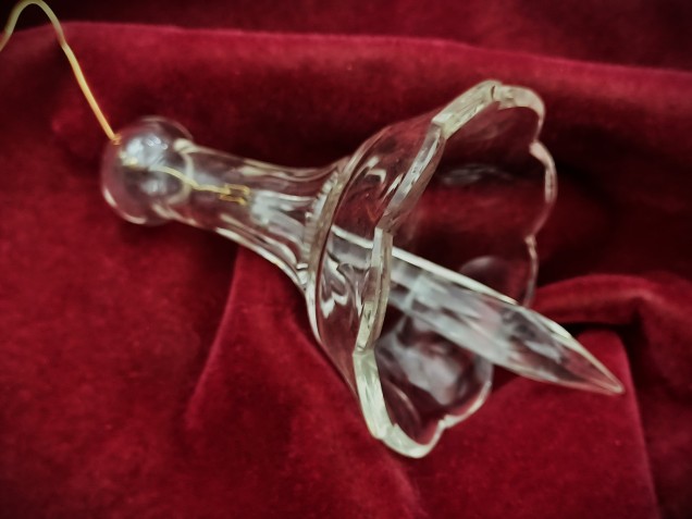 Chandelier lower bell finial 130mm high