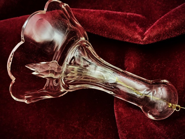 Chandelier lower bell finial 130mm high