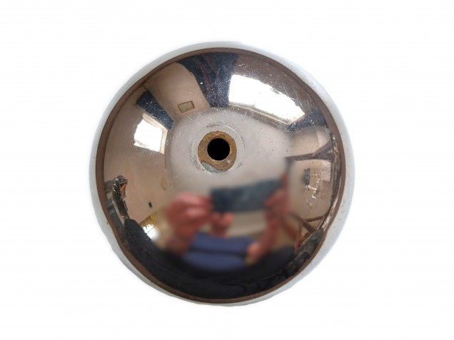 Reclaimed Brass Chromed Chandelier Lower Centre Ball  