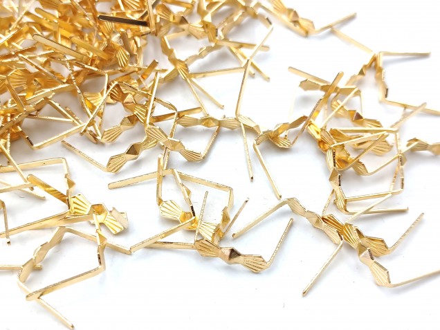 chandelier brass bow clips clasps 11mm