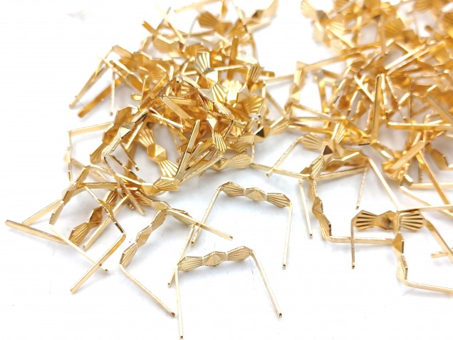 chandelier brass bow clips clasps 11mm