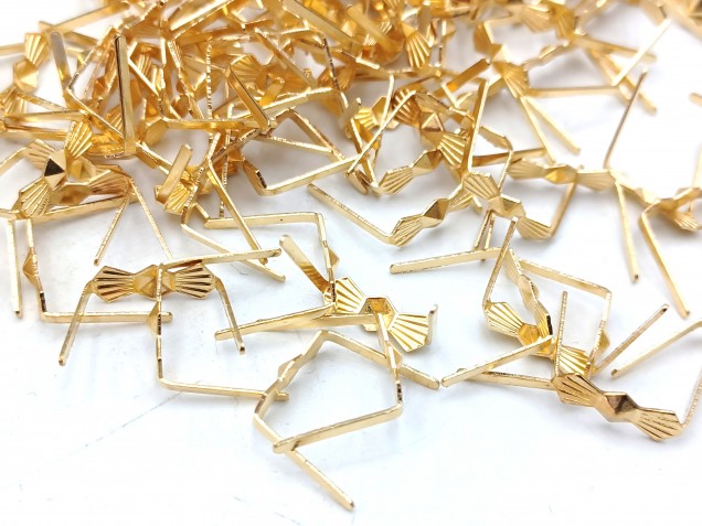 chandelier brass bow clips clasps 11mm