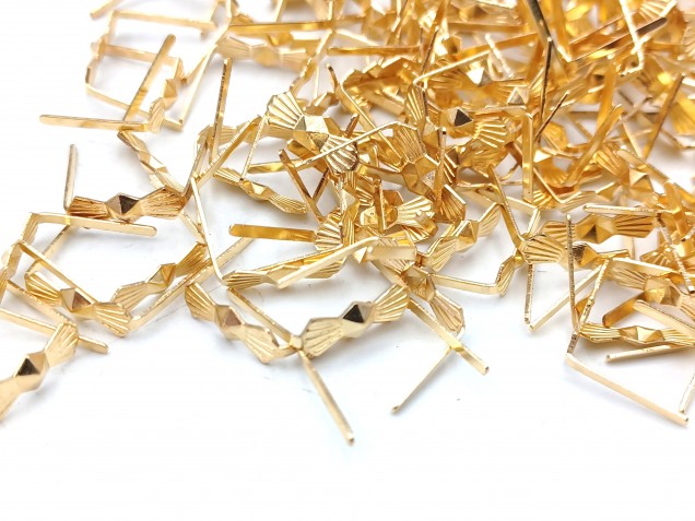 chandelier brass bow clips clasps 11mm