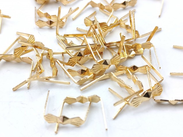 chandelier brass bow clips clasps 11mm