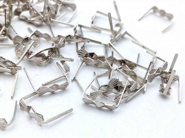 Chandelier Bow Clips Chrome 