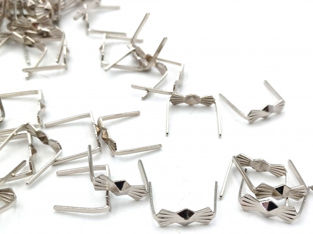 Chandelier Bow Clips Chrome 