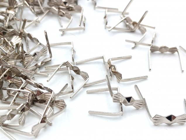 Chandelier Bow Clips Chrome 