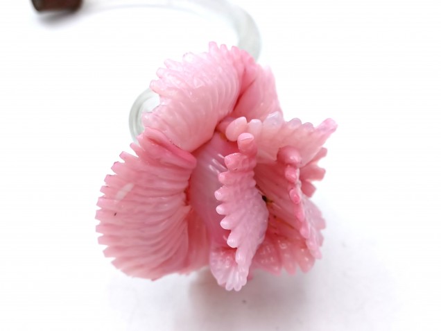 Chandelier parts Murano chandelier pink Flower clear stem
