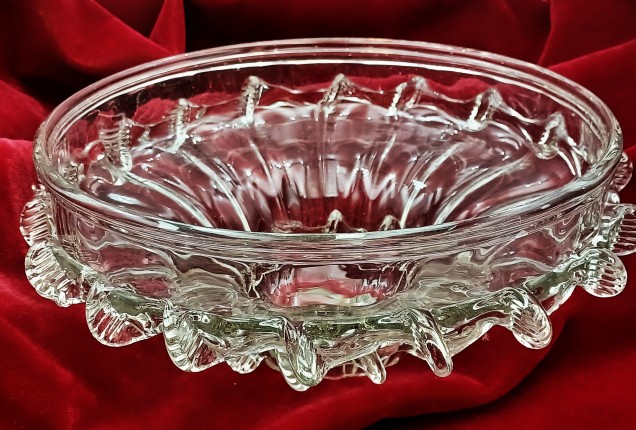 Venetian glass chandelier bottom bowl 