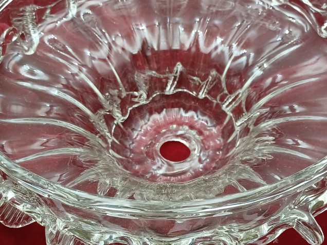 Venetian glass chandelier bottom bowl 