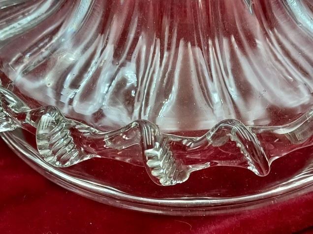 Venetian glass chandelier bottom bowl 