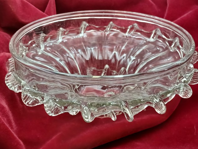Venetian glass chandelier bottom bowl 