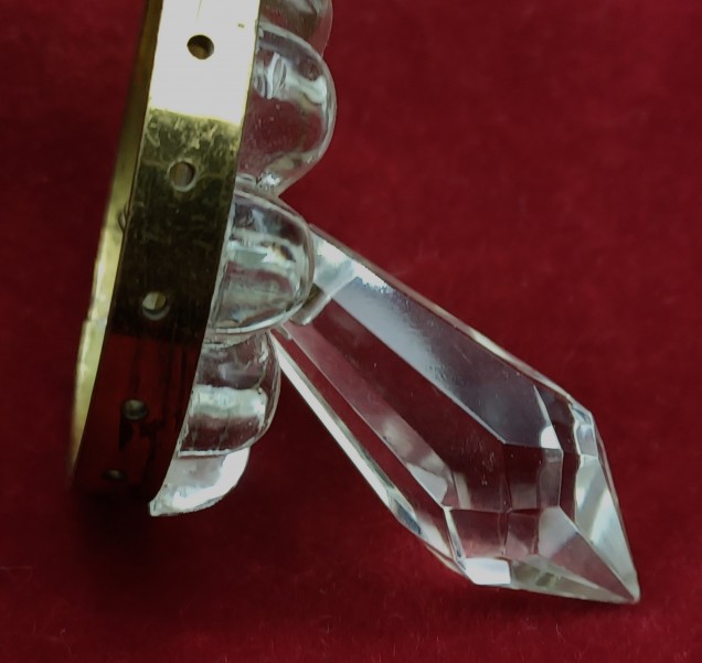 Chandelier Bag Type Finial 18 Pin Holes With Rosette