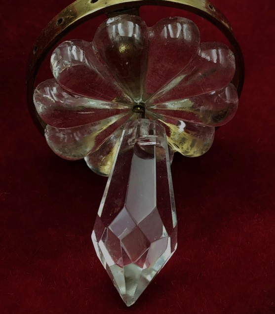 Chandelier Bag Type Finial 18 Pin Holes With Rosette