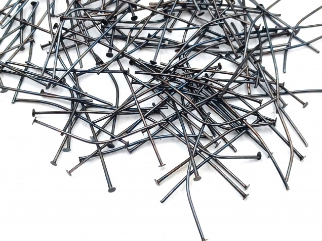 Chandelier Pins In dark Antique Brass 40mm length 