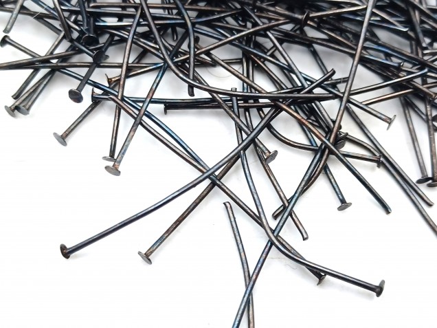 Chandelier Pins In dark Antique Brass 40mm length 