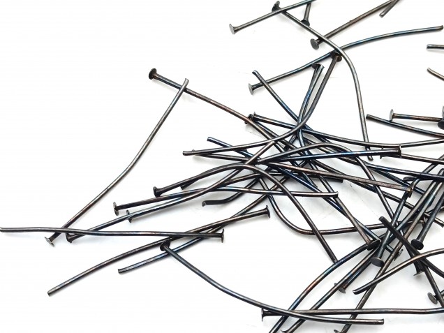 Chandelier Pins In dark Antique Brass 40mm length 