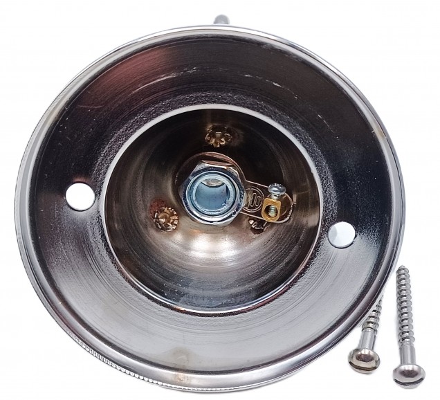 3 Hook Ceiling Rose Pendant Set Chrome Finish SMALL Link Chain