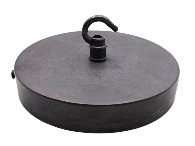 150mm Ceiling Rose Hook And Chain Dark Antique Finish