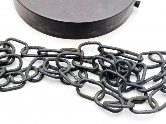 150mm Ceiling Rose Hook And Chain Dark Antique Finish