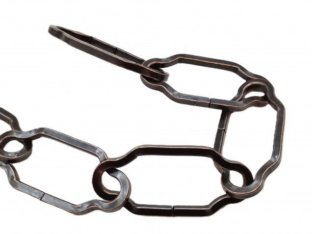 Chain Gothic Large Link Antique Plated Finish 