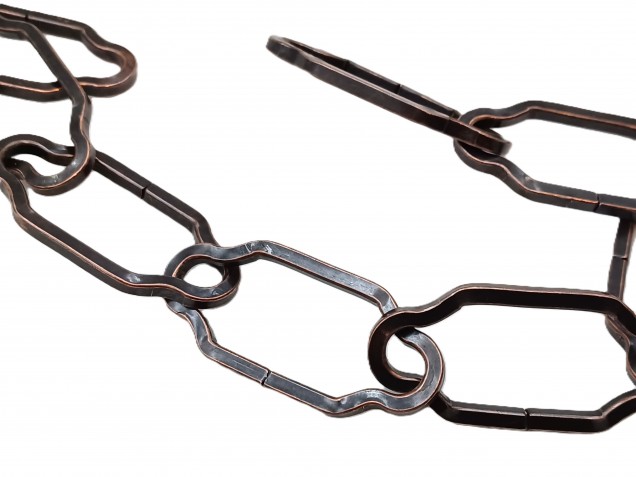 Chain Gothic Large Link Antique Plated Finish 