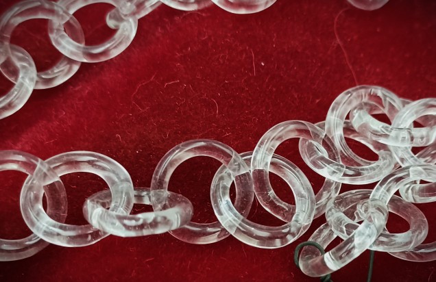 Murano Glass Chain Glass Chandelier Chain round hoop