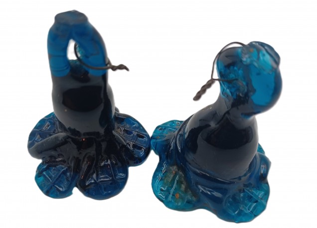 Venetian Murano Chandelier Drop Dark Blue x 2