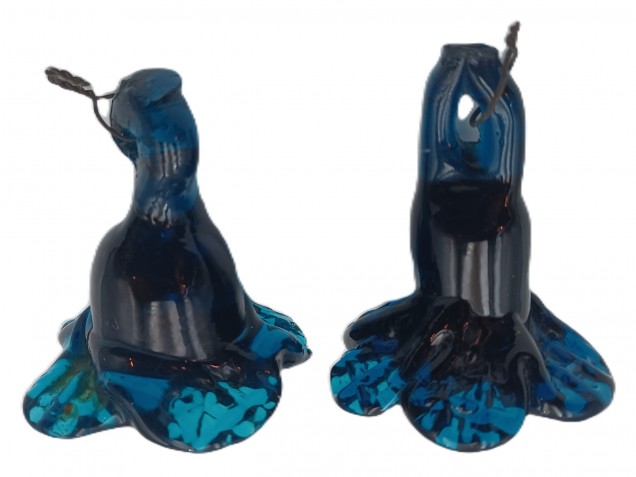 Venetian Murano Chandelier Drop Dark Blue x 2