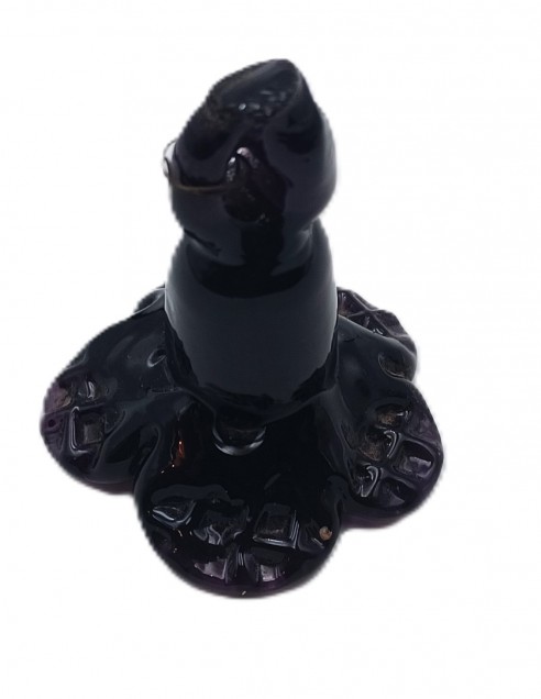 Venetian Murano Chandelier Drop Dark Purple