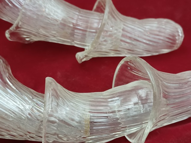 Venetian Chandelier snake Arm section clear