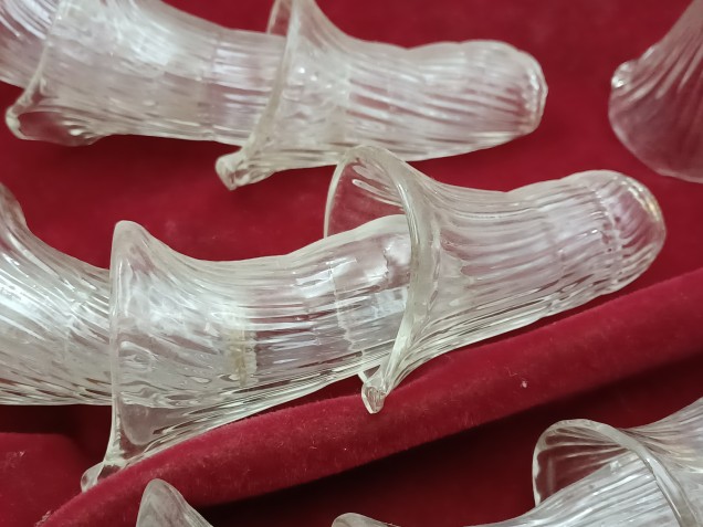 Venetian Chandelier snake Arm section clear