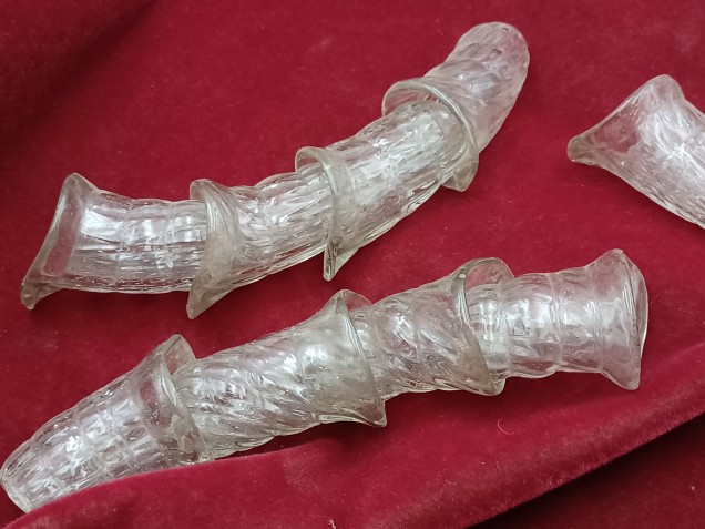 Venetian Chandelier snake Arm section clear