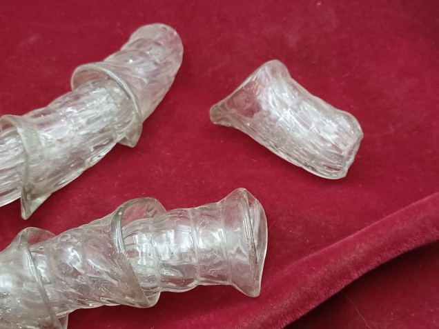 Venetian Chandelier snake Arm section clear