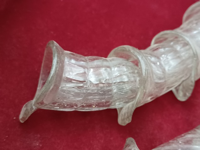 Venetian Chandelier snake Arm section clear