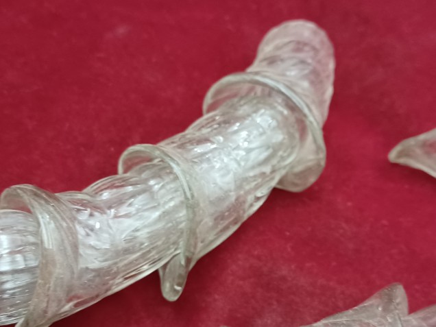 Venetian Chandelier snake Arm section clear