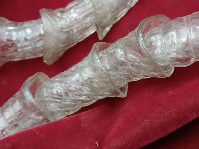 Venetian Chandelier snake Arm section clear