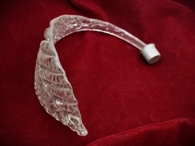 2 X Murano chandelier Clear glass Leaves 