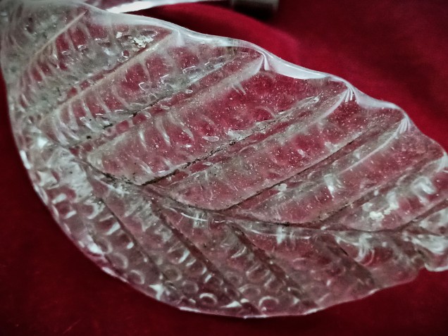 2 X Murano chandelier Clear glass Leaves 