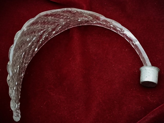 2 X Murano chandelier Clear glass Leaves 