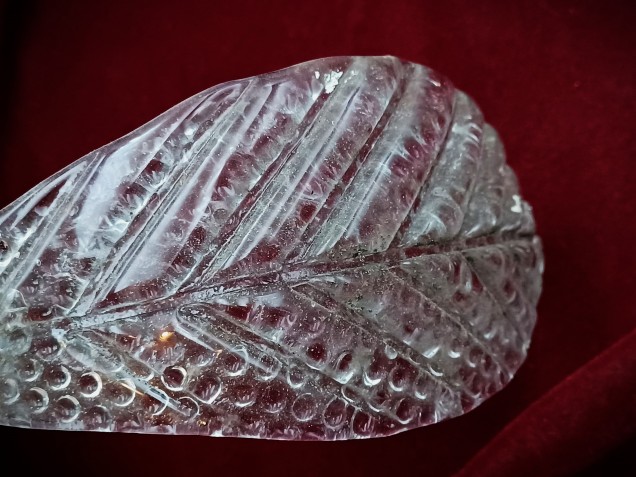 2 X Murano chandelier Clear glass Leaves 